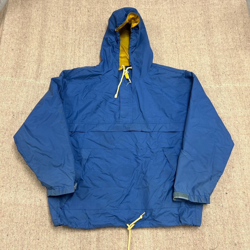 Vintage Gap Anorak Jacket Mens Large‎ Blue 1990s Windbreaker Pullover